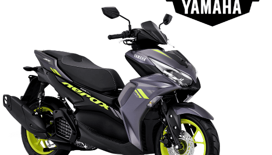 Yamaha Aerox 155 VVA Connected Dark Grey Yellow