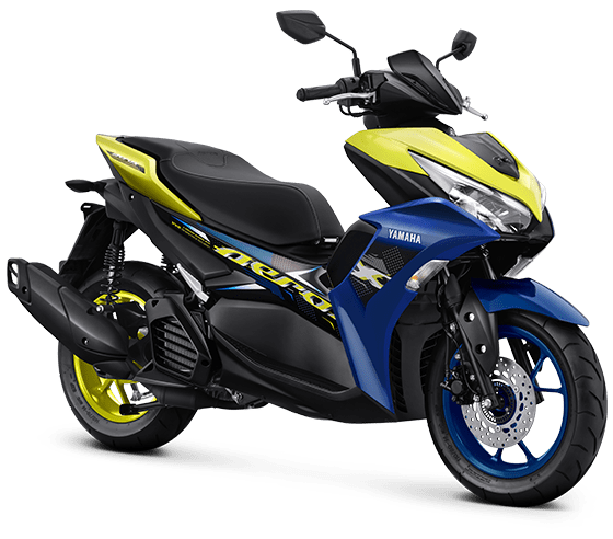 Yamaha Aerox 155 VVA Connected Yellow Blue