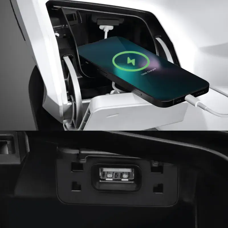 USB Charger in Console Box