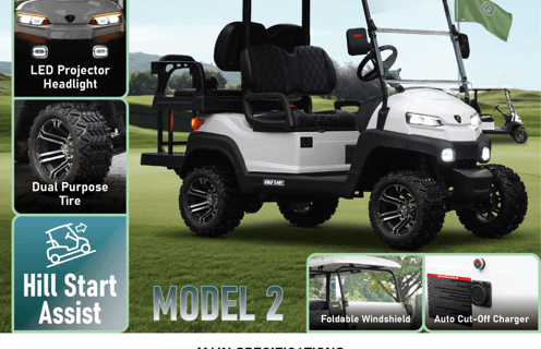 Electric Motor E-Golf Cart Model 2