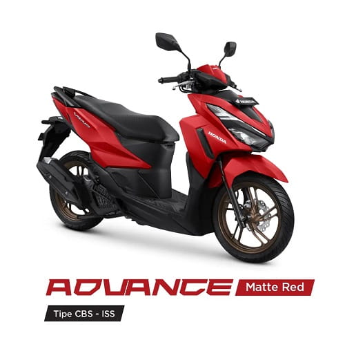 Honda Vario 125 CBS ISS Advance Matte Red